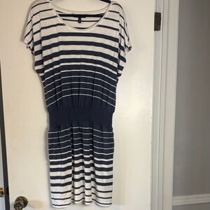 White House Black Market Blue and White Summer Dress